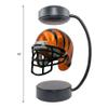 NFL Cincinnati Bengals Metallic Hover Helmet, Team Color and Black Stand view 3