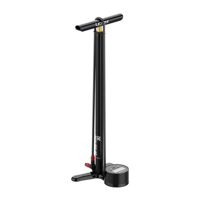 LEZYNE CNC Digital Drive 3.5 Bicycle Floor Pump with Digital Gauge, CNC Machined Aluminum High Pressure 220PSI Tire Air Pump for Road/Track Bike, ABS-1 Pro Chuck for Presta/Schrader Valve, Satin Black