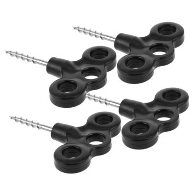 BCOATH 4pcs Lightweight Plastic Tent Stakes Reusable Outdoor Tent Pegs for Camping Beach and Tarp Easy to Use Strong Holding Power