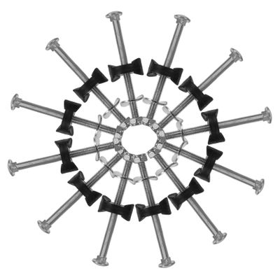 HONMEET 12pcs Trampoline Screws for Poles Galvanized Steel Replacement Screws Stability Safety for Outdoor Trampolines for Quick Installation and Performance
