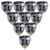10 Pack Large 3 Inch Shield Shape Female Volleyball Medals Trophy Team Award with Neck Ribbons CSM Awards Trophies Gift Womens Women Girl Girls Beach Indoor Outdoor view 1
