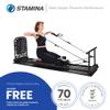 Stamina Products Pilates Home Studio Foldable Reformer, Complete Workout System for Fitness Enthusiasts, All in One Pilates Experience, Black view 3