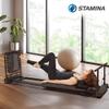 Stamina Products Pilates Home Studio Foldable Reformer, Complete Workout System for Fitness Enthusiasts, All in One Pilates Experience, Black view 4
