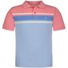 Izod Boys' Short Sleeve Pique Polo Shirt, Flamingo/Blue, 18-20 view 1