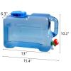 UXPEYIC 3.17 Gallon Water Container with Spigot, Portable Water Jug, No Leakage Camping Bucket with Tap, BPA Free Emergency Water Storage Tank for Camping, Vehicle, Car, Outdoor Hiking, Picnic view 2