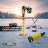 Ice Auger with Blade Guards, 6 Inch Manual Ice Fishing Auger Nylon Drill Bit, Lightweight Portable Ice Fishing Tool for Quick Winter Fishing view 3
