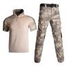 Men's short sleeve Camo Combat Suit Military Apparel Set Tactical Camouflage Clothing Hunting Uniform S-3XL view 1