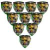 10 Pack Large 3 Inch Shield Shape Scholastic Book and Lamp Medals Trophy Team Award with Neck Ribbons CSM Awards Trophies Gift