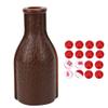 Diyeeni Billiard Shaker Bottle, 16 Numbered Tally Balls with Best Rubber Material,Family Bar Game Accessory, for Pea (Brown) view 1
