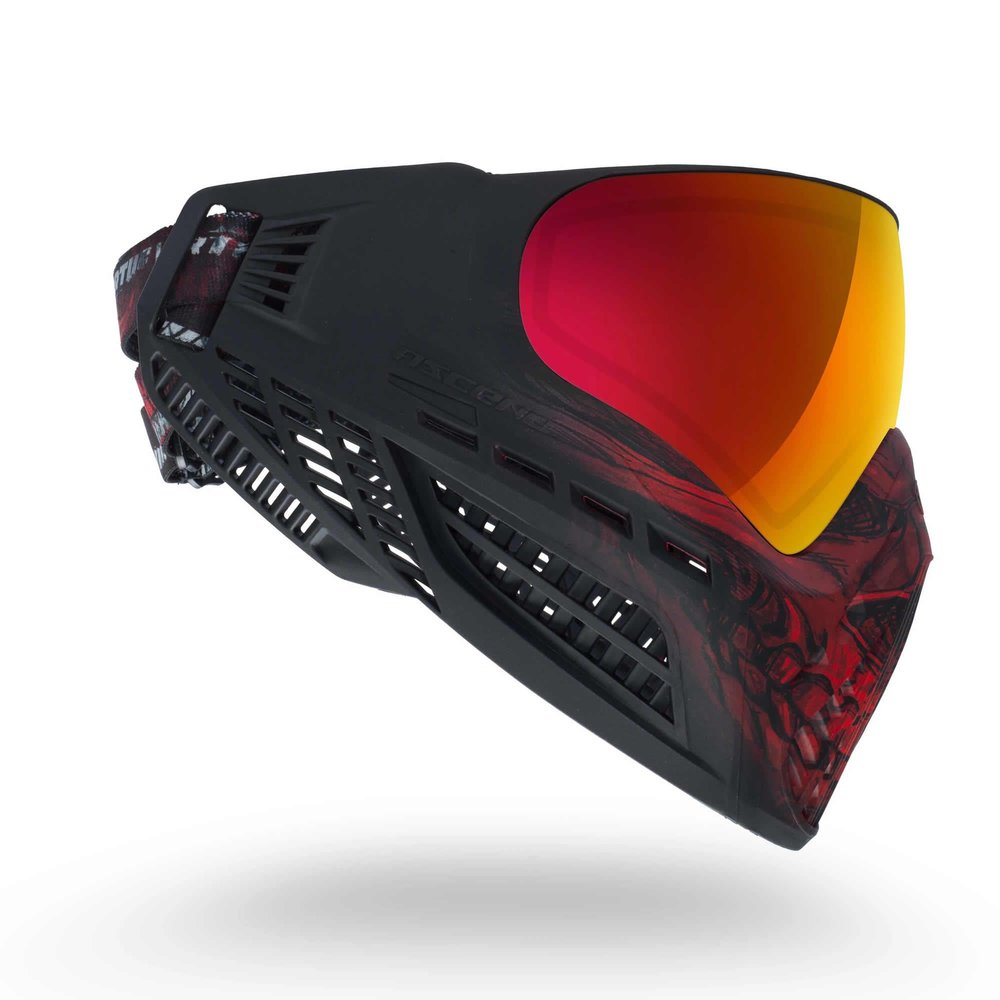Virtue VIO Ascend Thermal Paintball Goggles/Masks (Red Skull LE), Adjustable