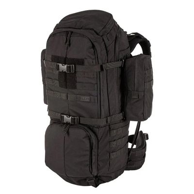 5.11 Tactical Unisex Rush 100 Backpack, 60L Storage Capacity, Convertible, Style 56555ABR, Small/Medium, Black (ABR)