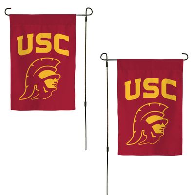 Desert Cactus University of Southern California USC Garden Flag 19 x 12 inch California Trojans Banner, For Outdoor Display and Events (Design A)