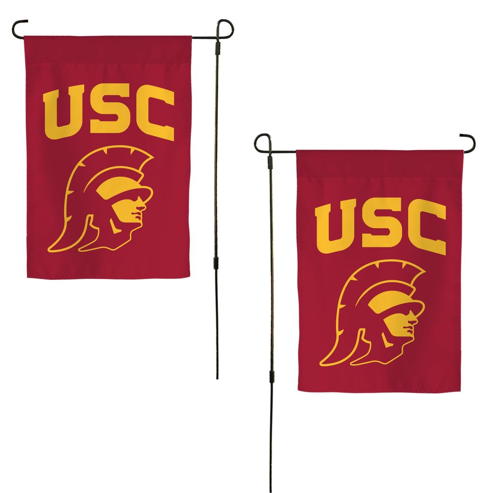 Desert Cactus University of Southern California USC Garden Flag 19 x 12 inch California Trojans Banner, For Outdoor Display and Events (Design A)