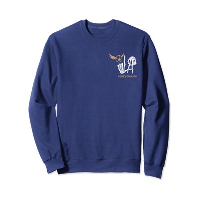LA Skeleton Hand Sign With Winged Soccer Ball - Forevermore Sweatshirt