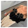 JAMPOL Floral Chic Cropped Top Vest for Women Camisole Backless Suspender Tops Female Elegant Sexy Sleeveless Street(Black,Large) view 3