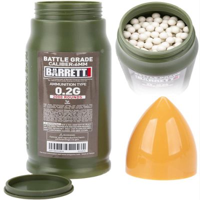 Evike Airsoft - EMG Barrett Licensed Battle Grade 6mm Airsoft BBS (Type: 0.23g / 5000rd)