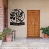 Gift for Mom,Custom flower metal signs,Personalized Metal Garden Sign,Custom Flower Garden Entry Metal Sign,Front Door Wreath Hanger,Home Decoration,Flowers That Never Fade,Tulips,Lilies, Roses (Style-3) view 3