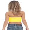 Kurve Girls Bandeau Tube Bra - Strapless Bandeau Bra,UV Protective Fabric UPF50+, Yellow, Age (9-14) view 2