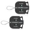 PEUTIER 2pcs Golf Stroke Counter, Mini Golf Ball Shot Clicker Counter Black Golf Score Keeper Swing Scoreboard Accessories with Dial Reset Tool Key Chain for Different Kinds of Competitions and Games view 1