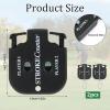 PEUTIER 2pcs Golf Stroke Counter, Mini Golf Ball Shot Clicker Counter Black Golf Score Keeper Swing Scoreboard Accessories with Dial Reset Tool Key Chain for Different Kinds of Competitions and Games view 2