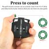 PEUTIER 2pcs Golf Stroke Counter, Mini Golf Ball Shot Clicker Counter Black Golf Score Keeper Swing Scoreboard Accessories with Dial Reset Tool Key Chain for Different Kinds of Competitions and Games view 4