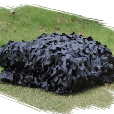 NILZA Black Camouflage Shade Net Camo Netting, 1020ft 2020ft Camouflage Netting, Camo Net Oxford Cloth Shade Net Camping Hunting Party Decoration Car Cover(2mX3/(6.6x9.8ft))