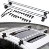 YHELI 2PCS fit for Nissan Maxima Lockable Roof Rail Rack Rooftop Luggage Sedan Crossbars Cross Bars Aluminum Silver, nfbd38 view 1