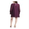 Calvin Klein Womens Petites Chiffon Shift Dress Purple 0P view 2
