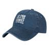 This is The Oldest I've Ever Been Hat Cotton Washed Baseball Cap Vintage Dad Hats for Men Women Navy Blue view 2