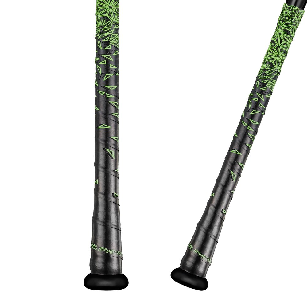 Supacaz Super Sticky Kush Star Fade Neon Yellow Baseball Bat Tape - Softball Bat Wrap - High Performance Pro Big League Bat Grip - 1.1mm