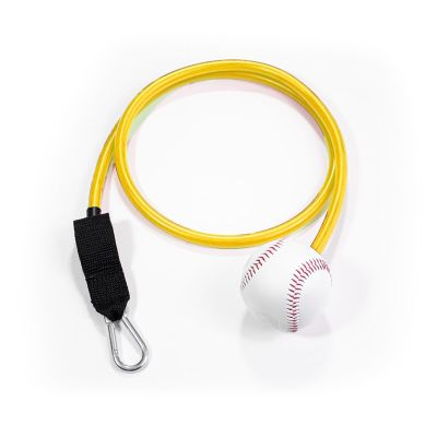 mocrel Bat Handle Resistance TrainerBaseball Softball Training AidBaseball Trainer, Baseball Connector, Fitness Elastic Rope, Latex Tension, Baseball Tension Rope (Yellow, 5 Pounds)