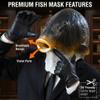 x-merry toy Realistic Animal Fish Mask -Halloween Costumes & Funny Full Head Latex Masks Cosplay Helmet Fish Face Costume Dress Party Props view 4