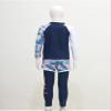 Lorilida Boys/Girls 3 Piece Sun Protection Swimsuit Rash Guard Kids Swim Top Shorts and Pants Set Bathing Suit Navy Blue&Pink 5-6 Years view 4