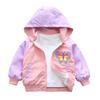 Vinmin Girls Hooded Jacket Butterfly Zip Coat Little Girls Jacket Lightweight Adorable Outerwear For Spring & Autumn (Pink) view 2