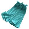 Baby and Little Girls Soft Cotton Flowy Wide Leg Ruffled Pants Solid Color loomers Summer Palazzo (Green, 6-7 Years) view 1