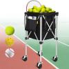 Angooni Professional Tennis Cart with Silent PU Wheels - 2 Capacity Choices (150/240 Balls) - Sturdy, Lightweight & Portable Storage for Practice and Matches view 1