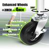 Angooni Professional Tennis Cart with Silent PU Wheels - 2 Capacity Choices (150/240 Balls) - Sturdy, Lightweight & Portable Storage for Practice and Matches view 4