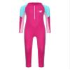 Hedmy Kids Swimsuit Full Body Sunsuits Youth Girl's One Piece Water Sportswear Long Sleeve Rush Guard Swimwear Hot Pink 9-10 Years view 1
