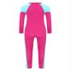 Hedmy Kids Swimsuit Full Body Sunsuits Youth Girl's One Piece Water Sportswear Long Sleeve Rush Guard Swimwear Hot Pink 9-10 Years view 2