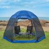 KingCamp Pop Up Screen Tent, Camping Tent for 4-6 Person 10' x 10' Portable Screen House Room with Detachable Sunshade for Camping, Garden & Backyard view 1