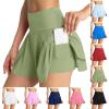 midelxp Tennis Skirts for Women with Shorts Stretchy Soft Lightweight Athletic Skirt Summer High Waisted Golf Skirts with Shorts Mini Skirts for Women Golf Skorts for Women with Pockets Mini Dresses view 1