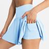midelxp Tennis Skirts for Women with Shorts Stretchy Soft Lightweight Athletic Skirt Summer High Waisted Golf Skirts with Shorts Mini Skirts for Women Golf Skorts for Women with Pockets Mini Dresses view 4