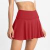 midelxp Tennis Skirts for Women with Shorts Stretchy Soft Lightweight Athletic Skirt Summer High Waisted Golf Skirts with Shorts Women Skirts Summer Skorts with Pockets Tummy Control Short Dresses view 2