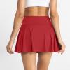 midelxp Tennis Skirts for Women with Shorts Stretchy Soft Lightweight Athletic Skirt Summer High Waisted Golf Skirts with Shorts Women Skirts Summer Skorts with Pockets Tummy Control Short Dresses view 3