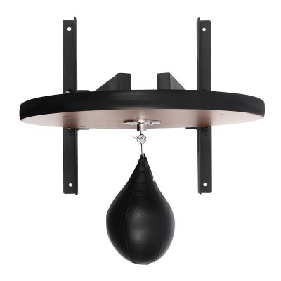 banborba Adjustable Speed Bag Platform Kit, Heavy Duty Boxing Training Equipment with Punching Ball, Wall-Mounted Fitness Frame Equipment for Boxing and Fitness Enthusiasts, Black