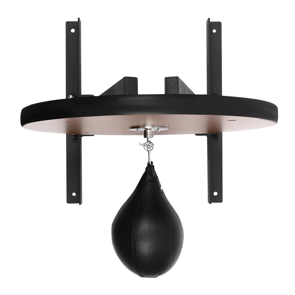 banborba Adjustable Speed Bag Platform Kit, Heavy Duty Boxing Training Equipment with Punching Ball, Wall-Mounted Fitness Frame Equipment for Boxing and Fitness Enthusiasts, Black