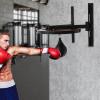 banborba Adjustable Speed Bag Platform Kit, Heavy Duty Boxing Training Equipment with Punching Ball, Wall-Mounted Fitness Frame Equipment for Boxing and Fitness Enthusiasts, Black view 2