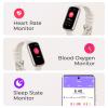 TIFOZEN Fitness Tracker with 24/7 Heart Rate, Blood Oxygen, Sleep Monitor, 3ATM Waterproof Fitness Watch/Smart Watch/Activity Tracker, Pedometer/Step Counter, Calorie Tracker for Women Men, Starlight view 2