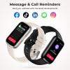 TIFOZEN Fitness Tracker with 24/7 Heart Rate, Blood Oxygen, Sleep Monitor, 3ATM Waterproof Fitness Watch/Smart Watch/Activity Tracker, Pedometer/Step Counter, Calorie Tracker for Women Men, Starlight view 4