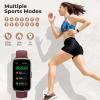 TIFOZEN Fitness Tracker with 24/7 Heart Rate, Blood Oxygen, Sleep Monitor, 3ATM Waterproof Fitness Watch/Smart Watch/Activity Tracker, Pedometer/Step Counter, Calorie Tracker for Women, Wine Red view 3